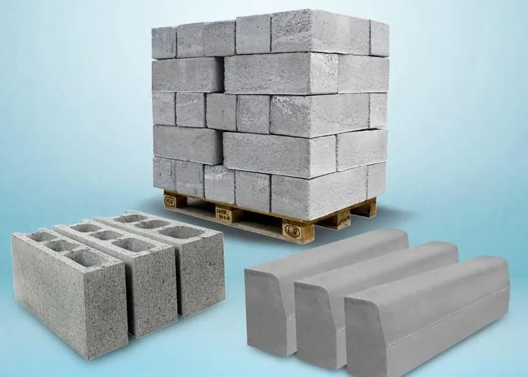 Prestige solid blocks, hollow blocks and curbs