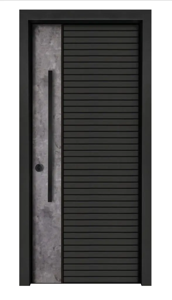 Modern grey and black designer door