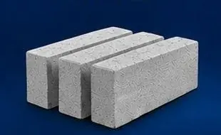 Three solid concrete blocks